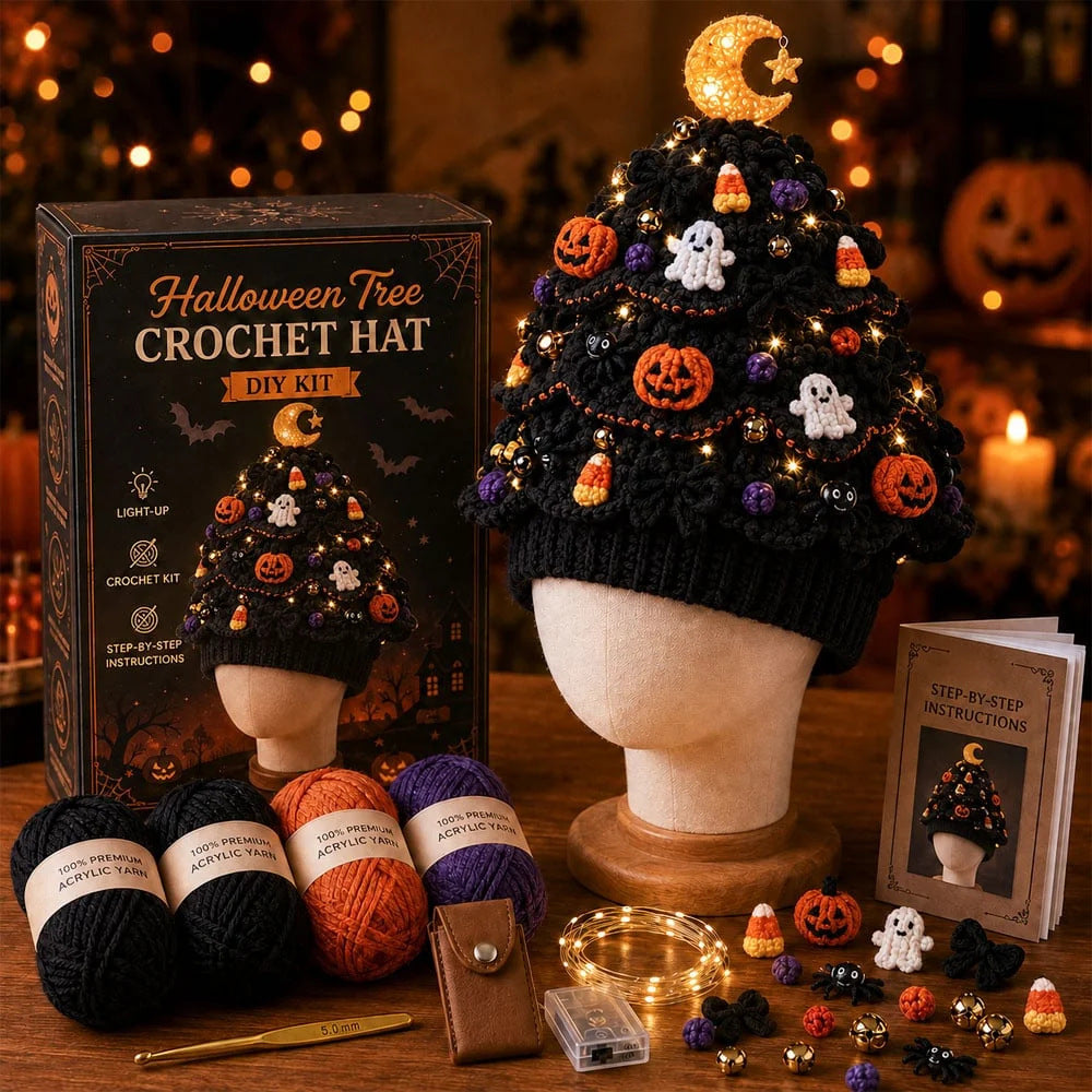 Christmas TreeCrochet Hat DIY Kit