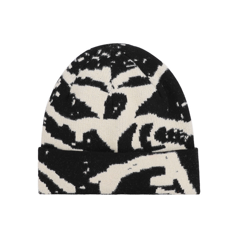 Winter European And American Style Fashionable Knitted Womens Outdoor Warm Wool Hat