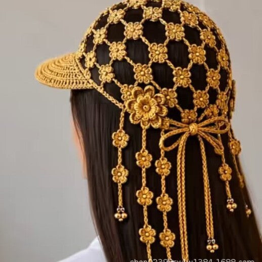 Women's Sunflower Cutout Baseball Cap