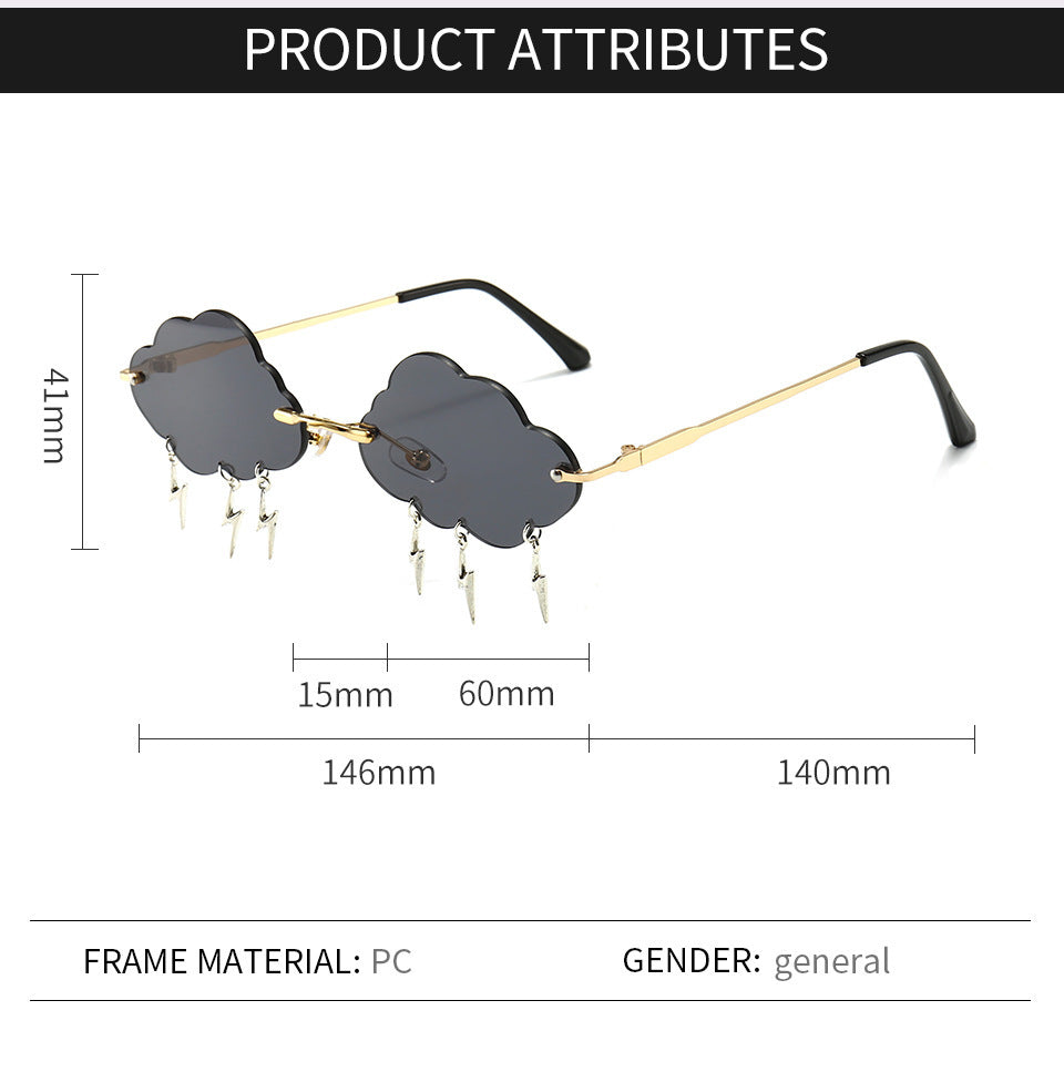 Trend Cloud Chain Eye Protection Sunglasses