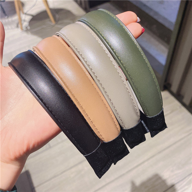 Simple And Versatile Leather Headband Hair Accessories