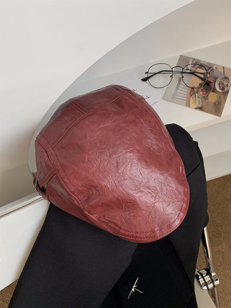 Women's Trendy Leather Hat