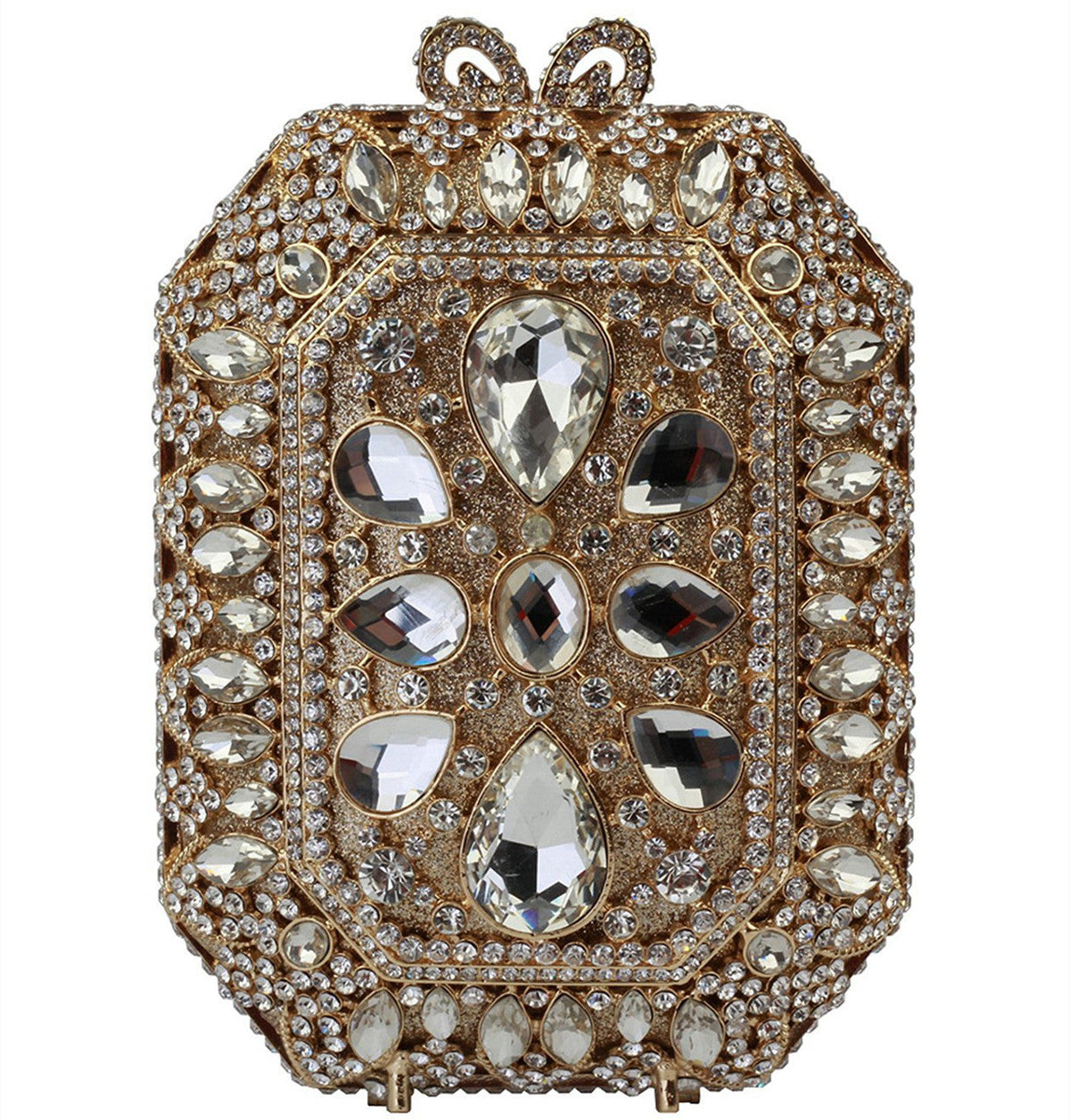 Original Clutch Bag With Handmade Diamond Evening