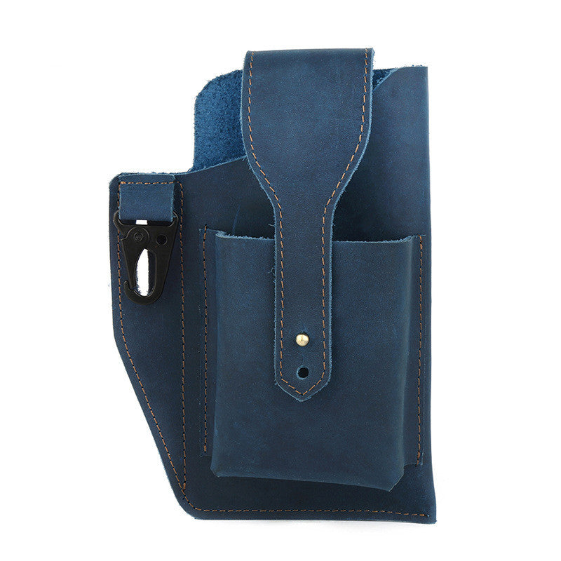 Mens Fashion Vintage Solid Color Waist Bag