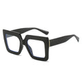 Ladies' Fashionable Thick Square Simple Large Frame Glasses