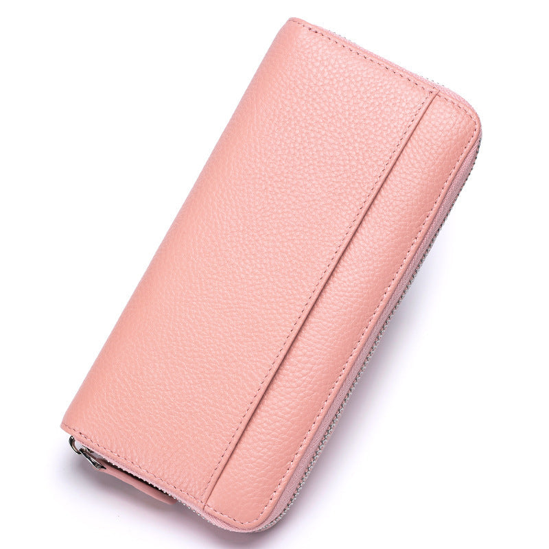 Large-capacity Women's Wallet Made Of Top-layer Cowhide