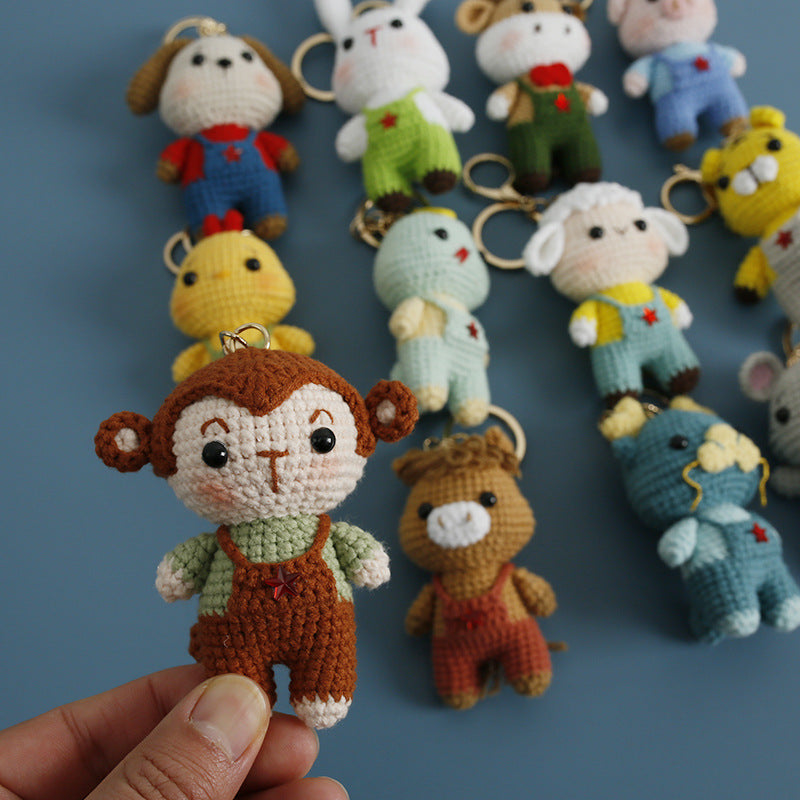 Twelve Zodiac Animal Doll Pendants For Suspenders
