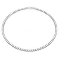Clasp-style Single-row Full-diamond Necklace
