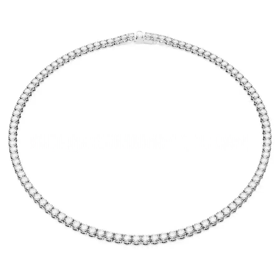 Clasp-style Single-row Full-diamond Necklace