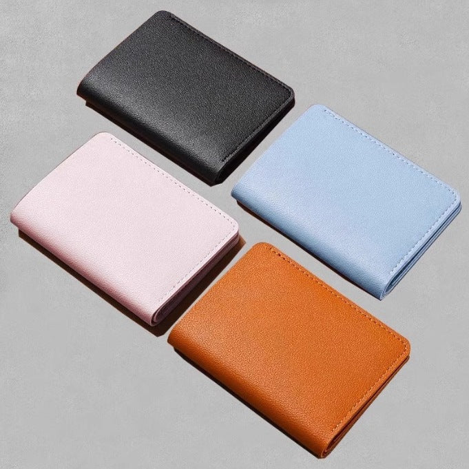 Womens Thin Foldable Wallet And Drivers License Holder