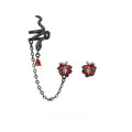 Apple-shaped Serpentine Stud Earringsclip-on Earrings For Women
