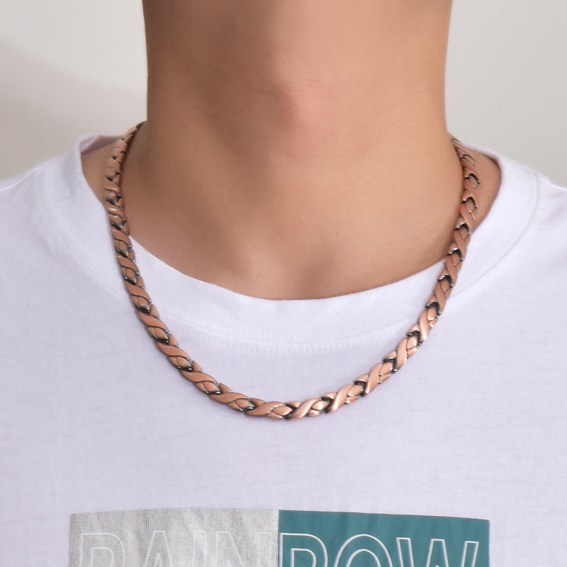 Simple And Stylish Pineapple-patterned Magnetic Necklace