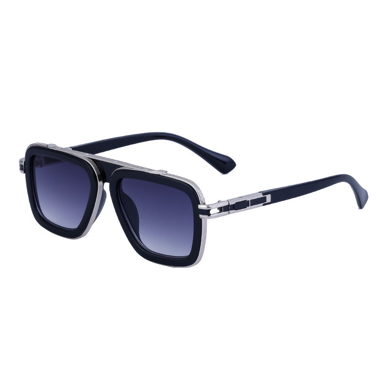 2026 European And American Retro Square Frame Sunglasses For Men And Women, Punk Influencer Style Sunglasses, Ins-Style Cross-Border Shades