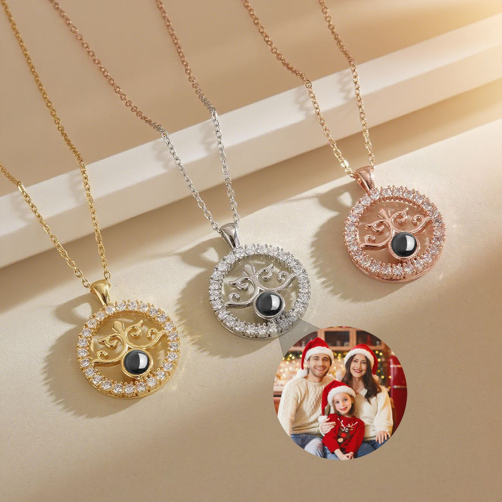 Round Tree Of Life Choker Plated Necklace