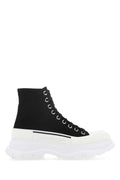 Alexander Mcqueen Men Black Canvas Canvas Sack Sneakers