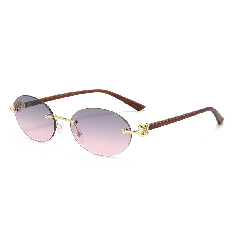 26 New Cross-Border Fashion Frameless Sunglasses, Stylish And Versatile, Street Style, Sun Protection, Uv Protection, Sunglasses For Women