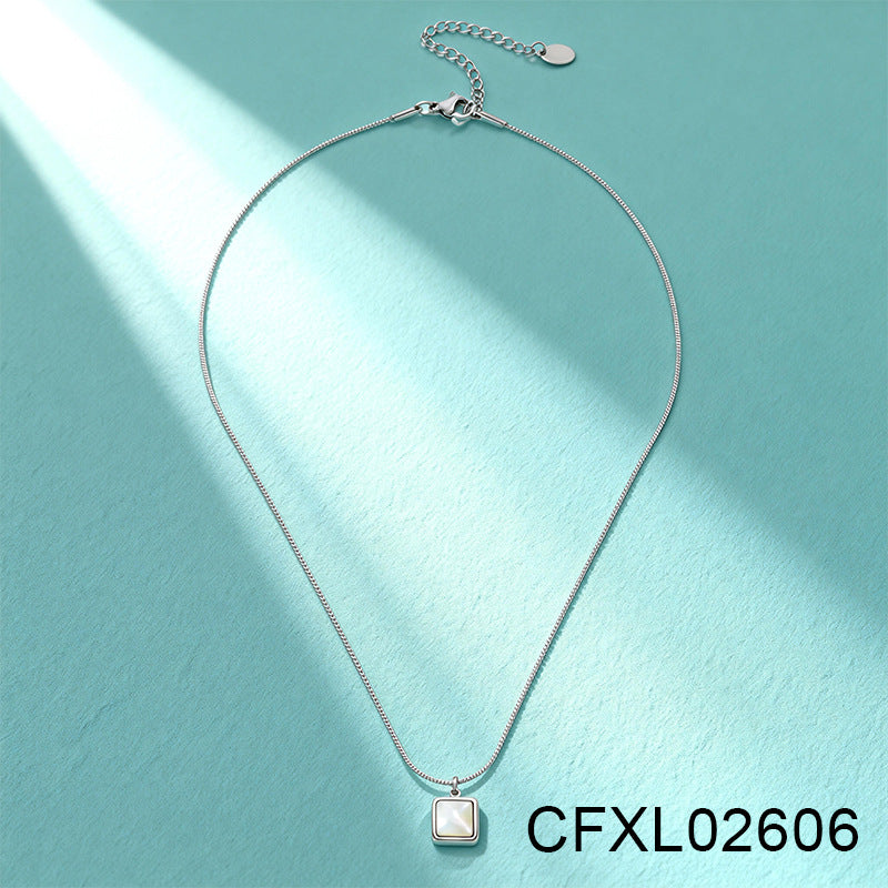 Light Luxury High-end Titanium Steel Necklace For Women