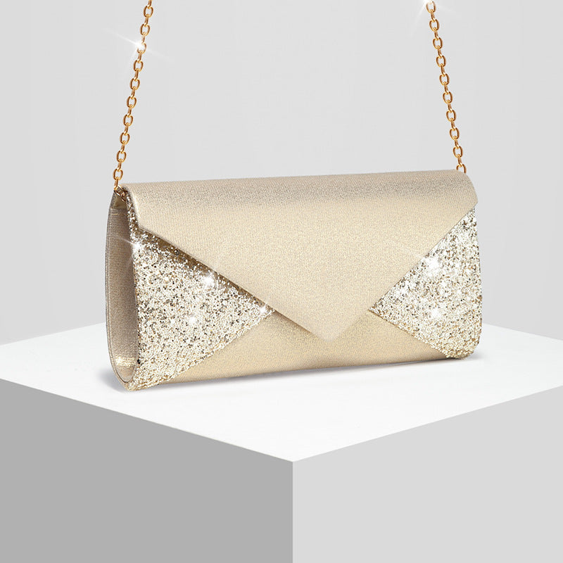 New Women's Sequin Evening Clutch Crossbody Bag