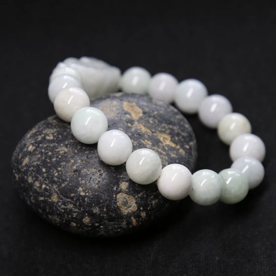 Jadeite Pixiu Bracelet With Handwoven Cord