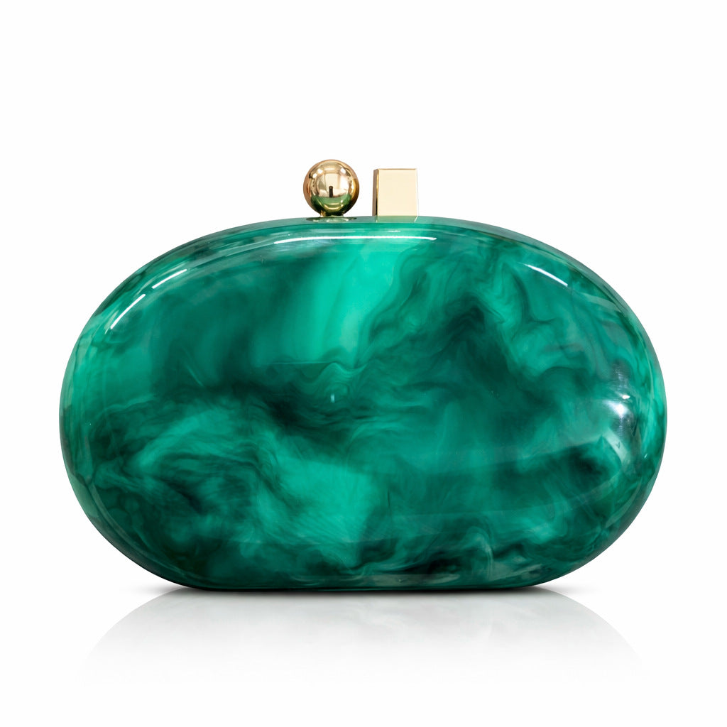 Cross-Border New Women's Bag Acrylic Evening Bag Single Shoulder Crossbody Party Light Luxury Chain Shell Clutch Evening Bag
