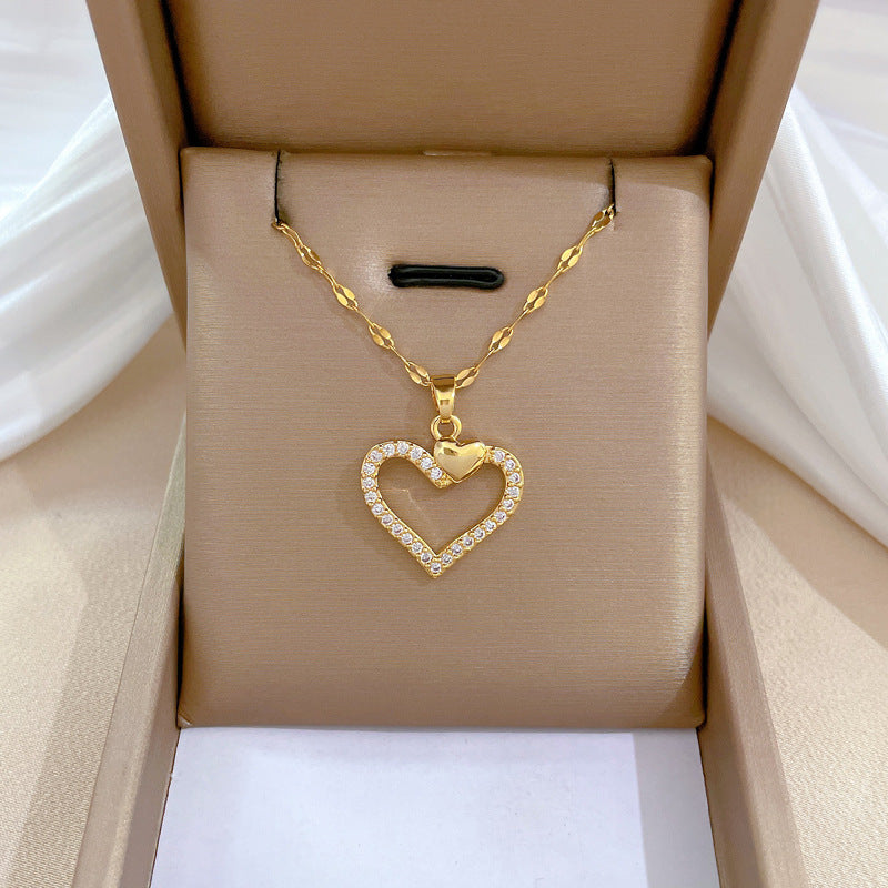 Banquet Wedding Necklace Women's Clavicle Chain, Titanium Steel