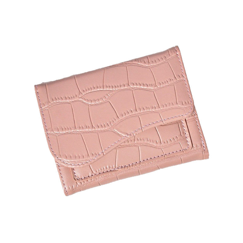 Short Fashionable Multi-color Cardholder With Zipper For Women