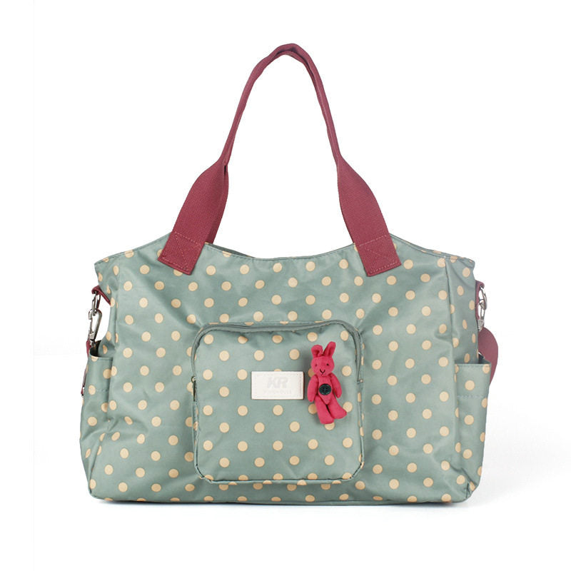 Polka-dot Cute Little Bear Hand-carrying Mommy Bag