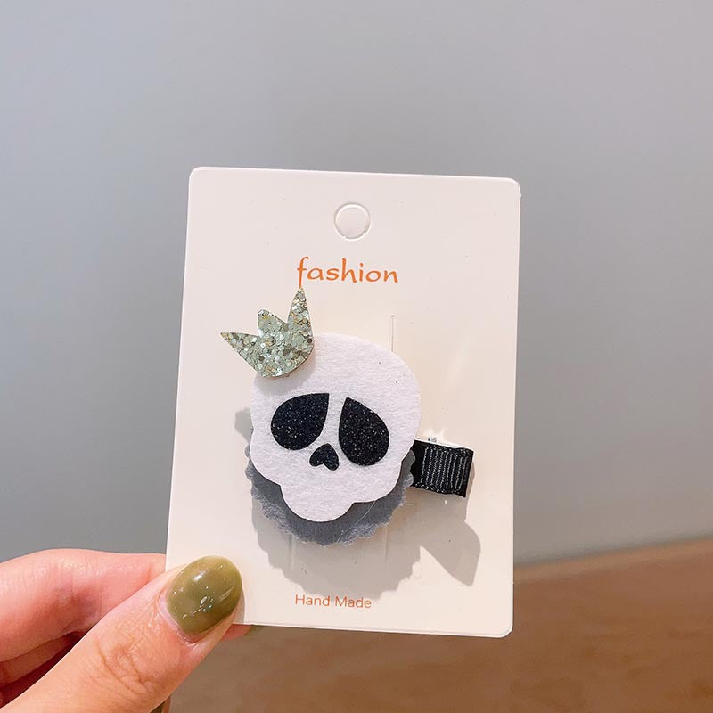 Halloween Children's Hair Accessories Pumpkin Ghost Funny Handmade Hair Clips