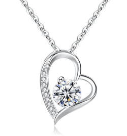 Heart Shape Hollow Pendant Mother's Day Necklace