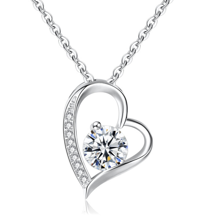 Heart Shape Hollow Pendant Mother's Day Necklace