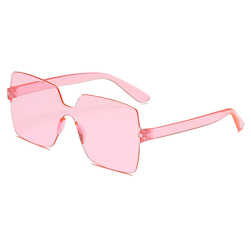 Frameless Siamese Transparent Sunglasses