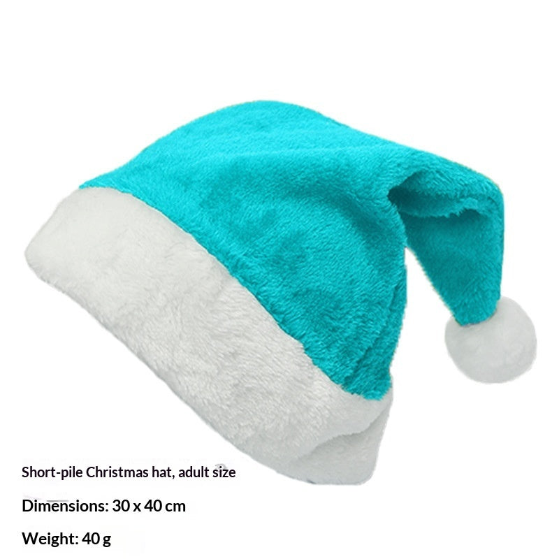 Christmas Party Plush Glowing Christmas Hat For The Elderly