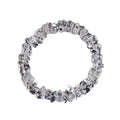 Natural Clear Quartz Chip Bracelet Irregular Faceted Bead Chain Unisex Energy Jewelry