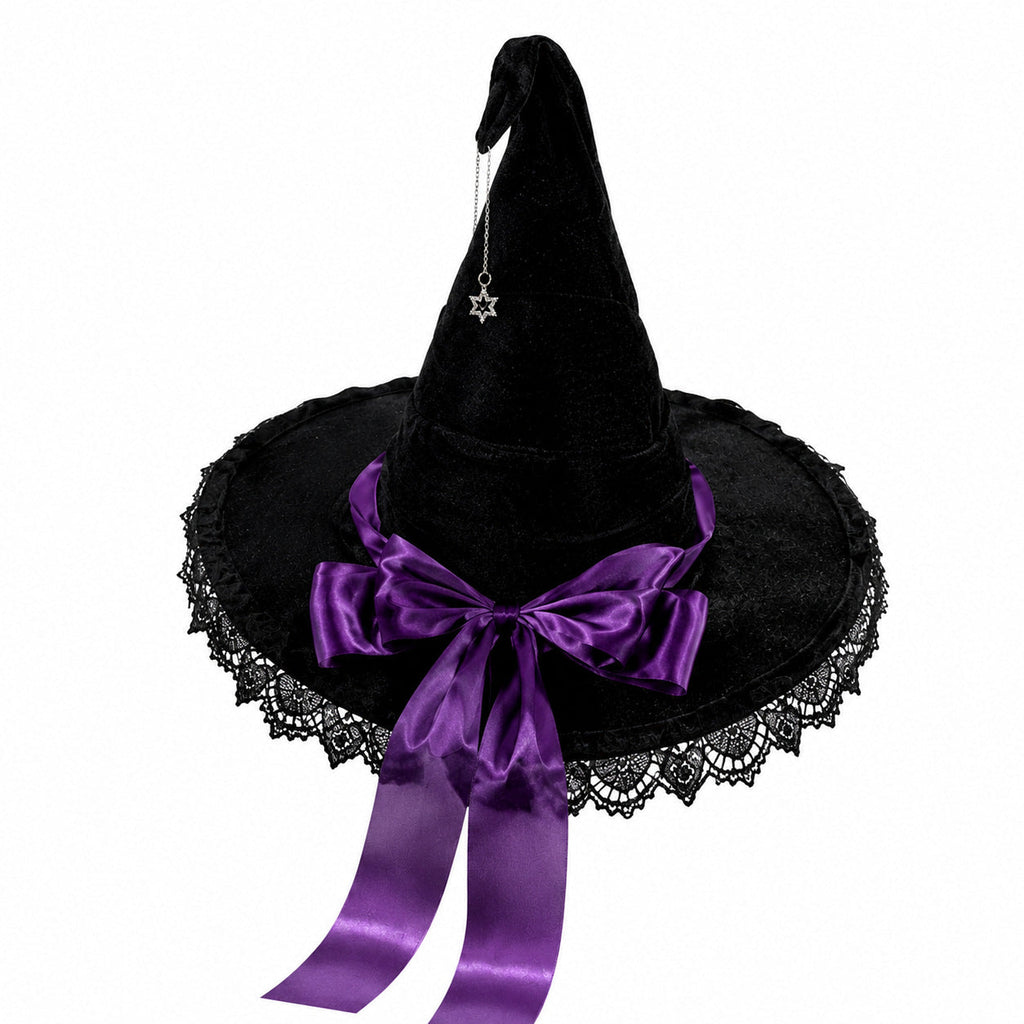 Halloween Flower Witch Hat Ball Party Hat