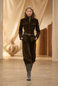 Women's Corduroy Button-Front Jacket & Relaxed Pants Set
