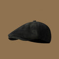 Vintage Distressed Suede Flat Cap Men's Beret