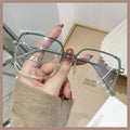 Big frame flat mirror net red frame glasses