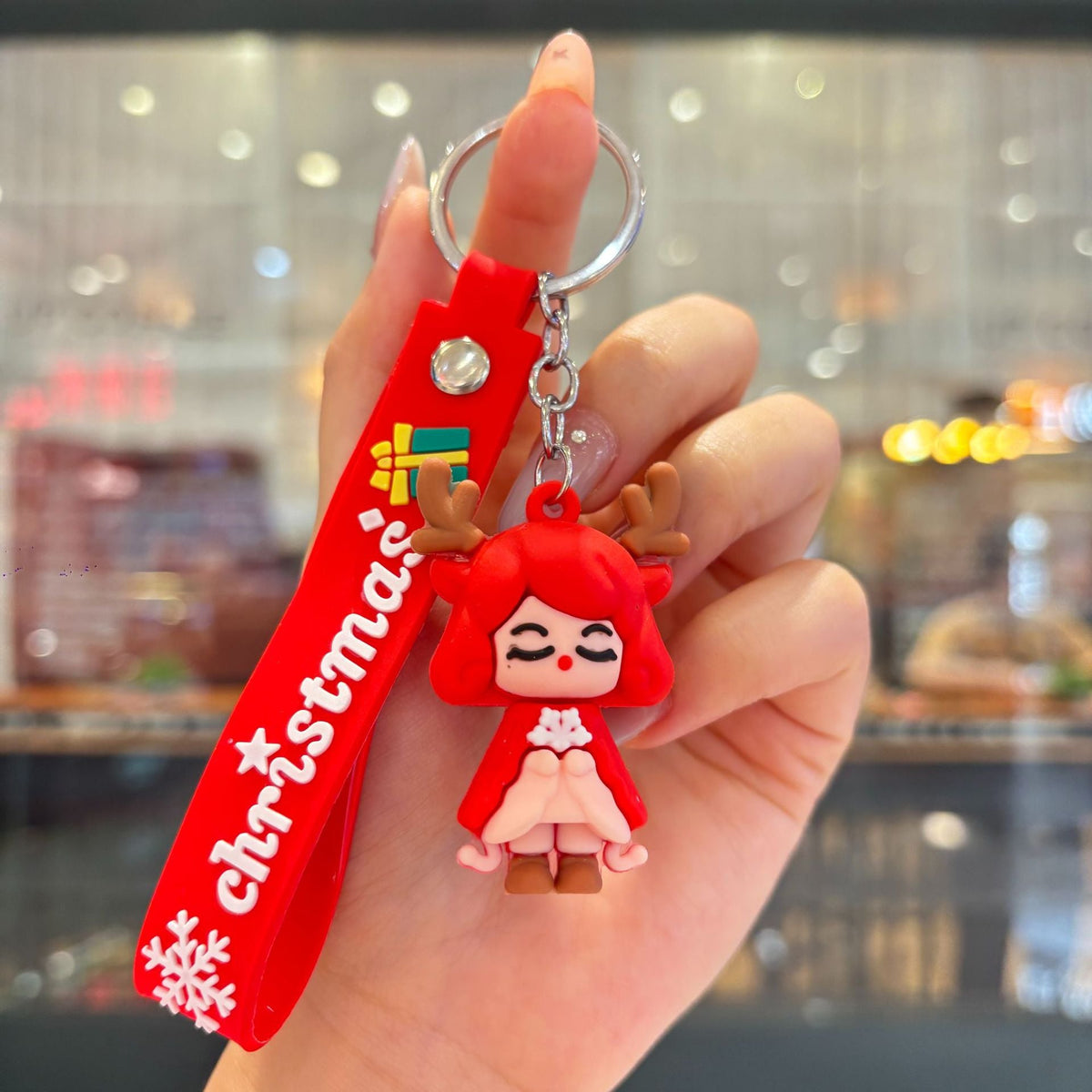 Christmas Cartoon Keychain Bag Charm