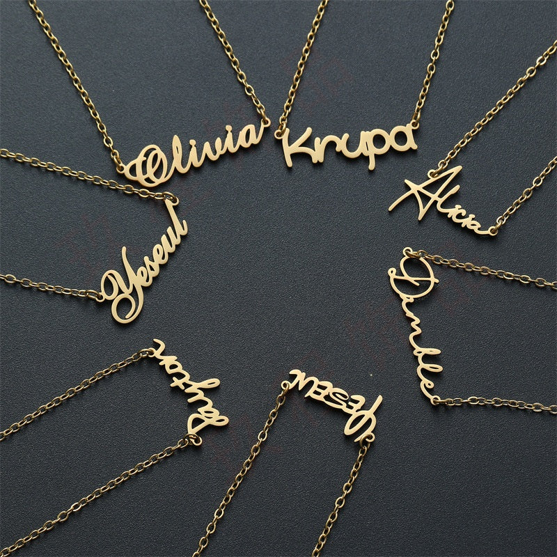 Customized Name Pattern Necklace