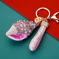 Diamond-encrusted Shell And Pearl Conch Car Keychain