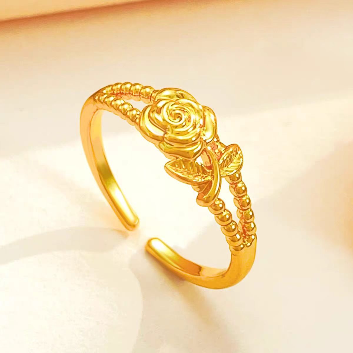 Rose Flower Ring, Womens Style Ultra-gentle