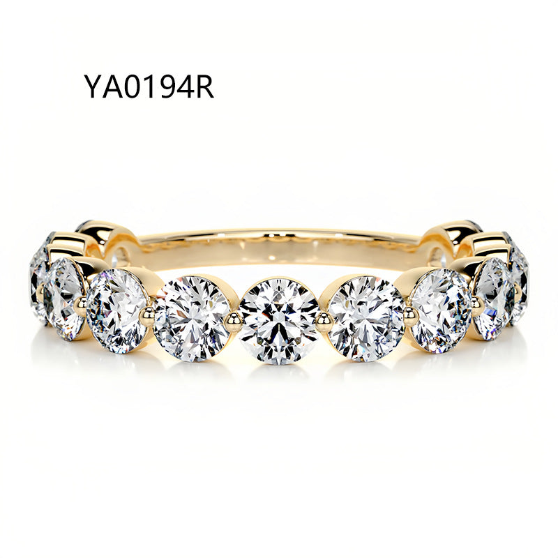 Fully Paved Moissanite Stackable Ring