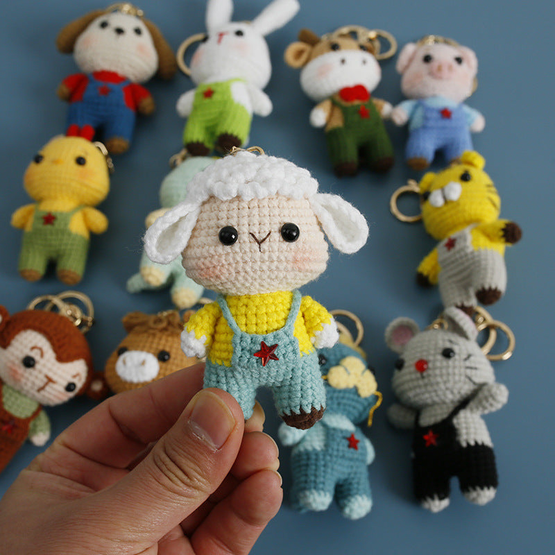 Twelve Zodiac Animal Doll Pendants For Suspenders