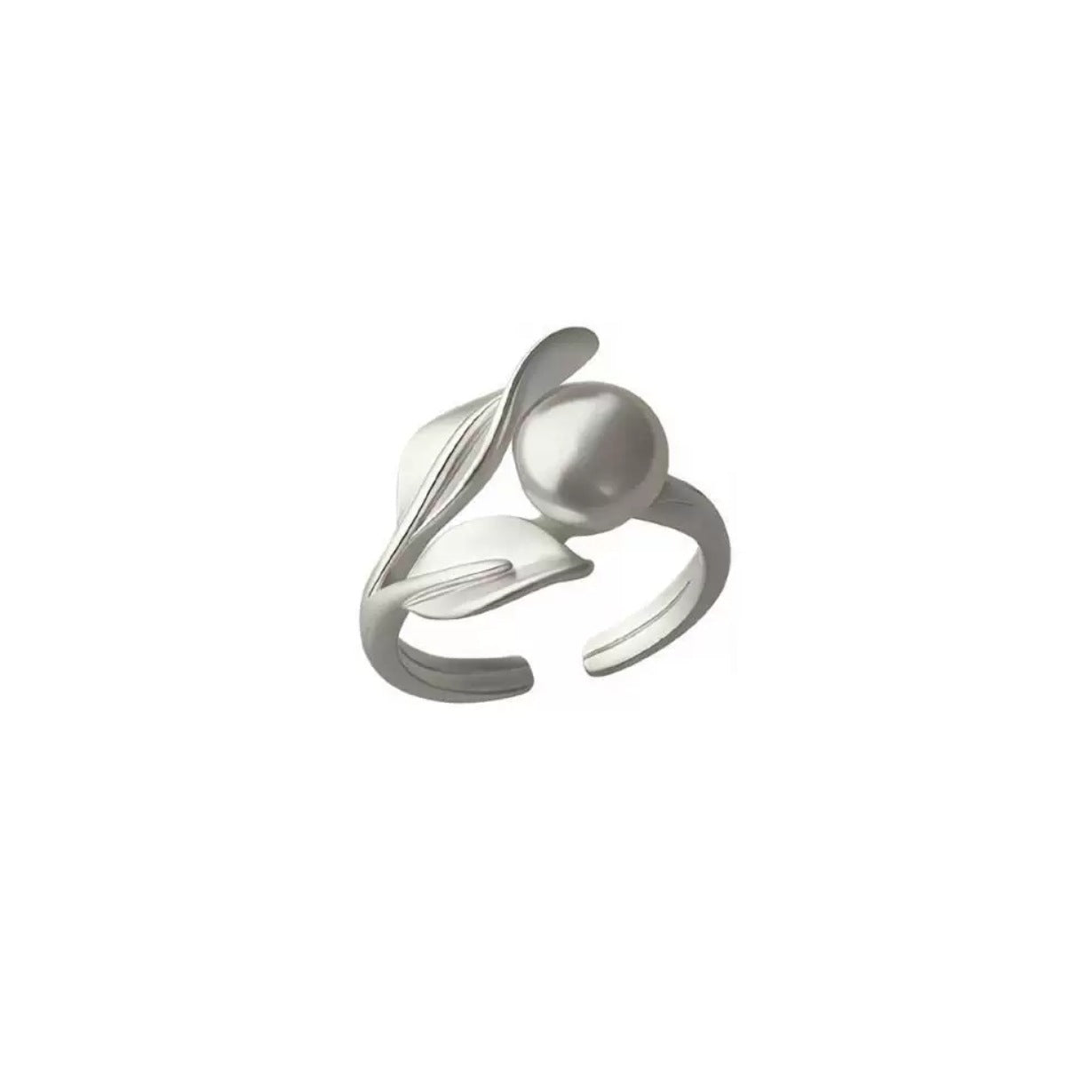 Sweet Leaf Women Ring, High-End Fashion Elegant Versatile Stackable Delicate Open Band, Ins Style Index Finger Ring