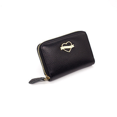 The First Layer Cowhide Organ Card Holder Ladies Card Holder Coin Purse Women
