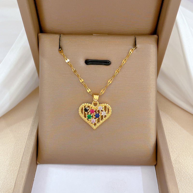 Banquet Wedding Necklace Women's Clavicle Chain, Titanium Steel