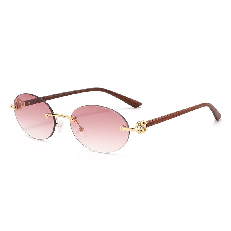 26 New Cross-Border Fashion Frameless Sunglasses, Stylish And Versatile, Street Style, Sun Protection, Uv Protection, Sunglasses For Women