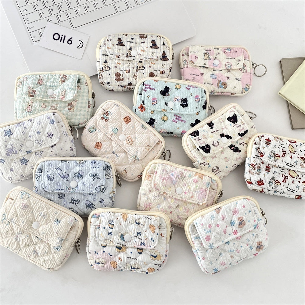 Clamshell Card Holder Multi-function Coin Purse For Women