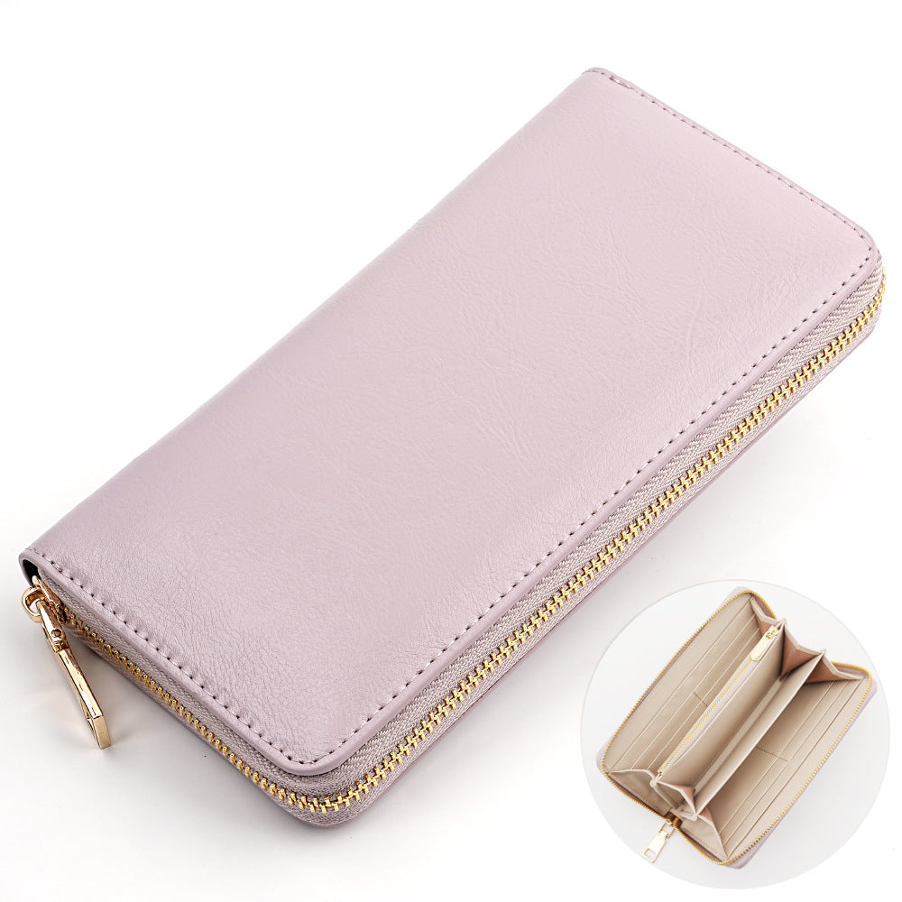 Womens Fashionable High-Capacity Zipper Wallet