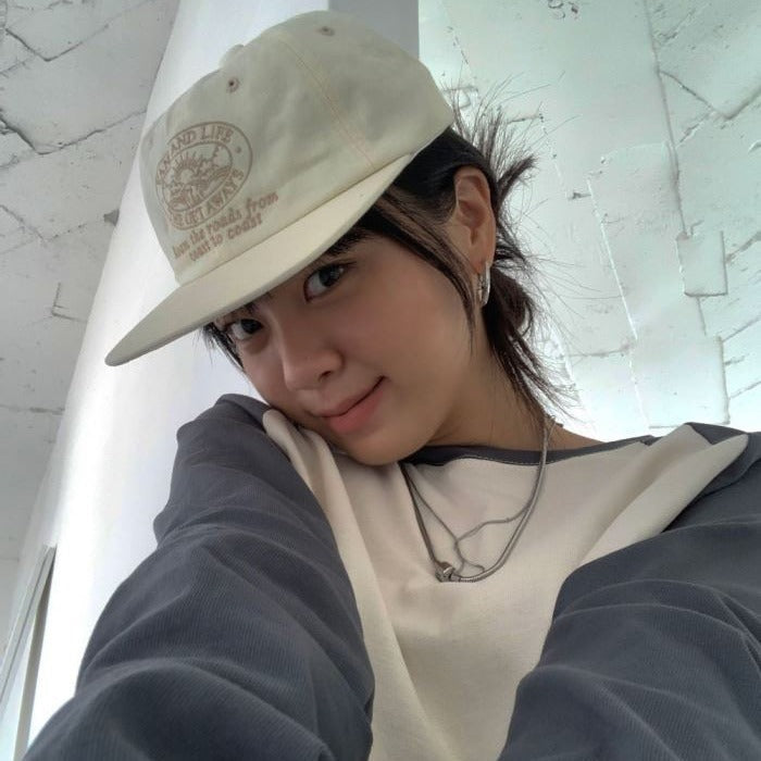Korean Niche Letter Embroidery Simple Solid-color Vintage Street-style Baseball Cap